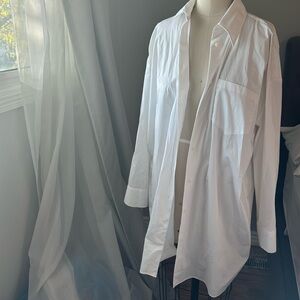 Zara white dress shirt with collar  NWOT